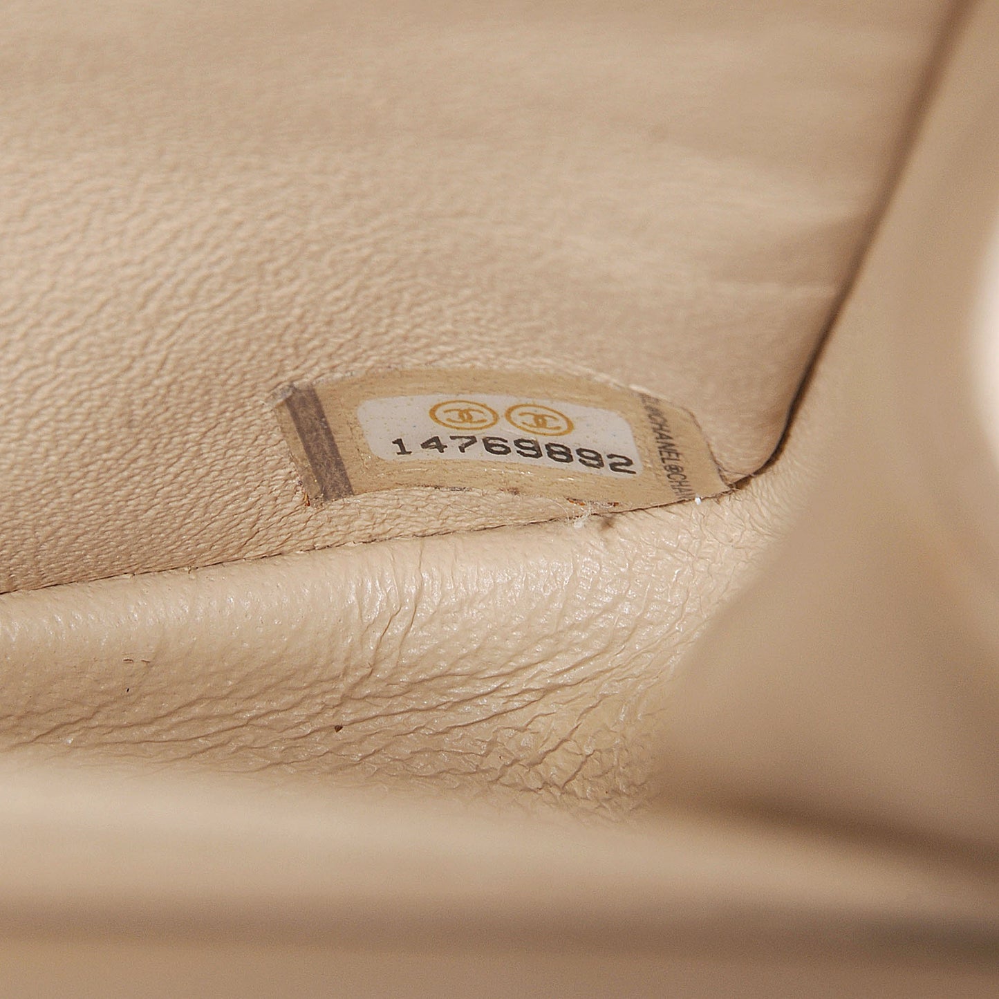 Caviar Jumbo Double Flap Beige