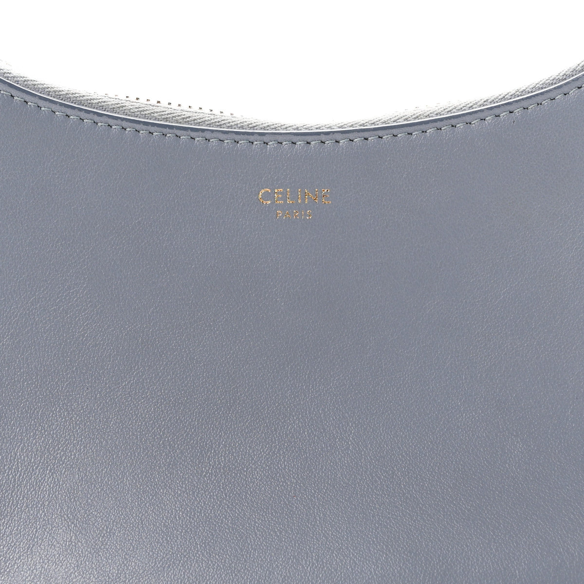 Smooth Calfskin Medium Strap Ava Shoulder Bag Arctic Blue