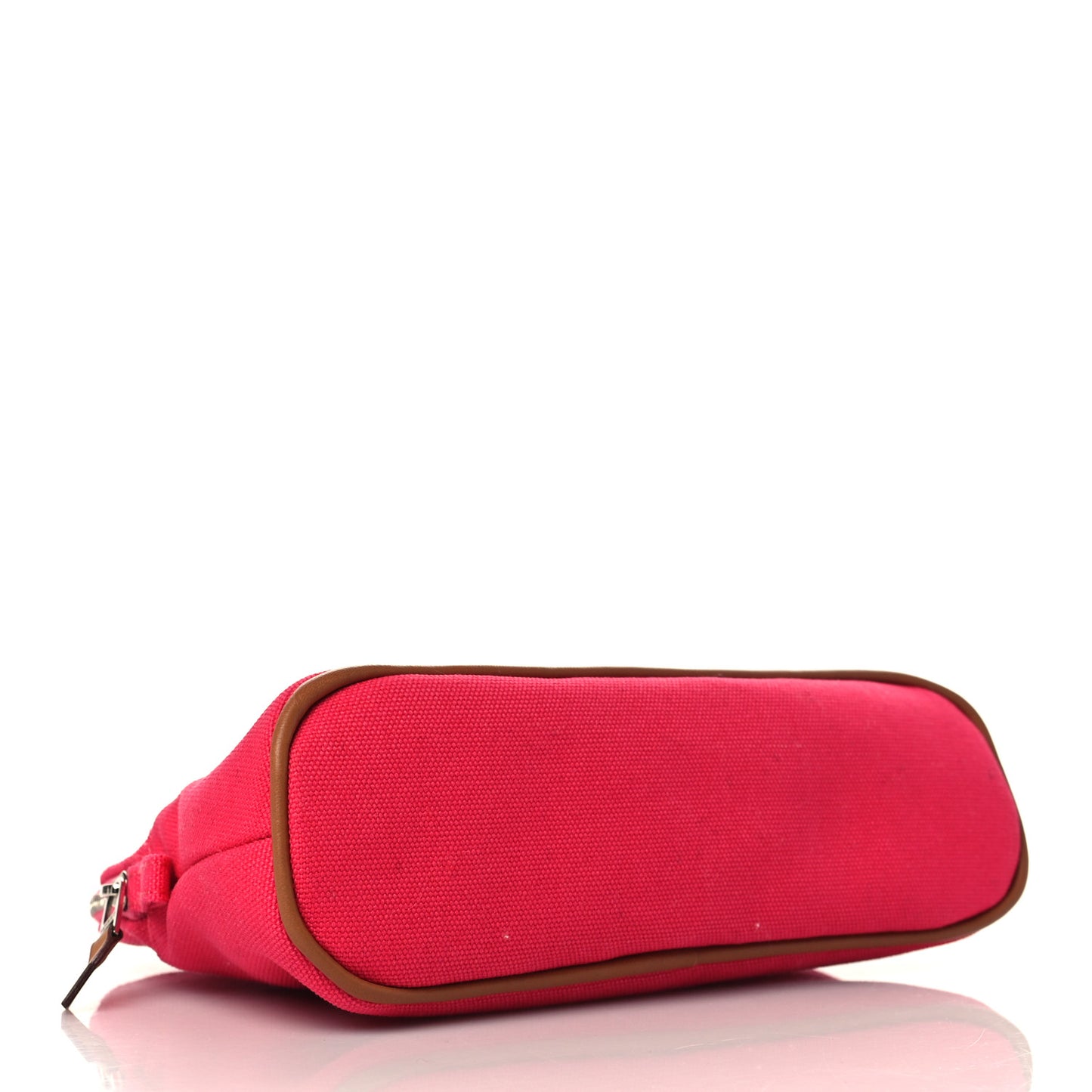 Cotton Canvas Mini Bolide Travel Cosmetic Pouch Hibiscus