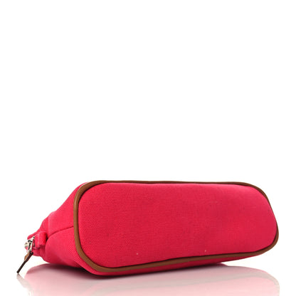 Hermes Cotton Canvas Mini Bolide Travel Cosmetic Pouch Hibiscus 4 of 8
