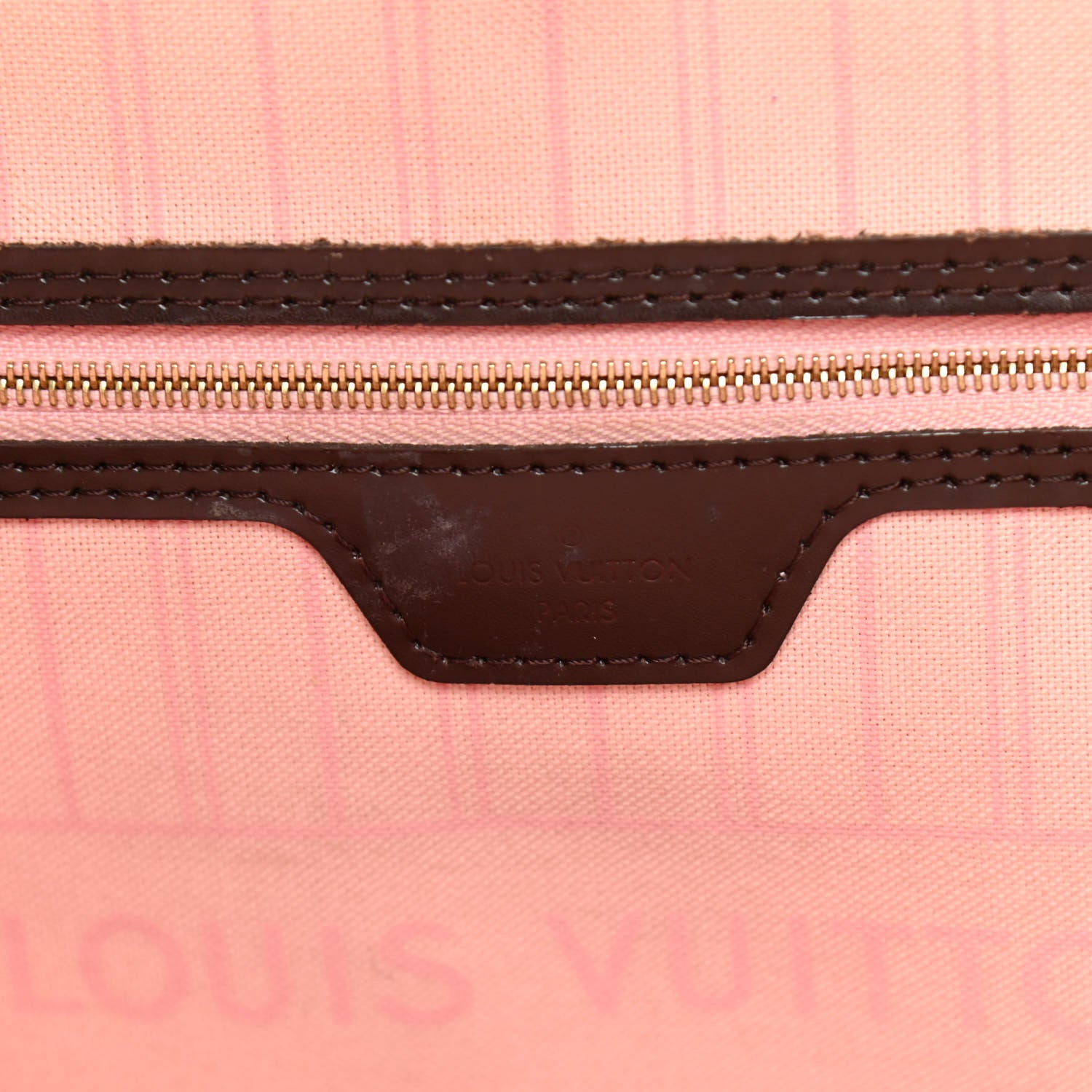 Louis Vuitton Damier Ebene Neo Neverfull MM Rose Ballerine 6 of 14
