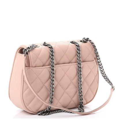 Chanel Caviar Quilted Casual Pocket Messenger Flap Light Pink 3 of 7