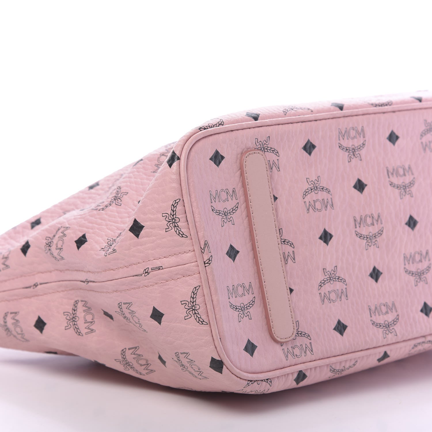 MCM Visetos Medium Anya Shopper Tote Light Pink 6 of 10
