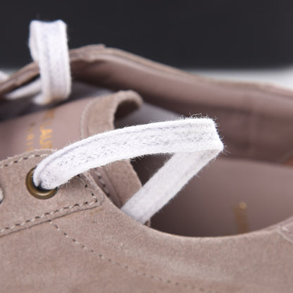 Saint Laurent Distressed Suede Womens Court Classic Sneakers 37 Rose Antique 10 of 12