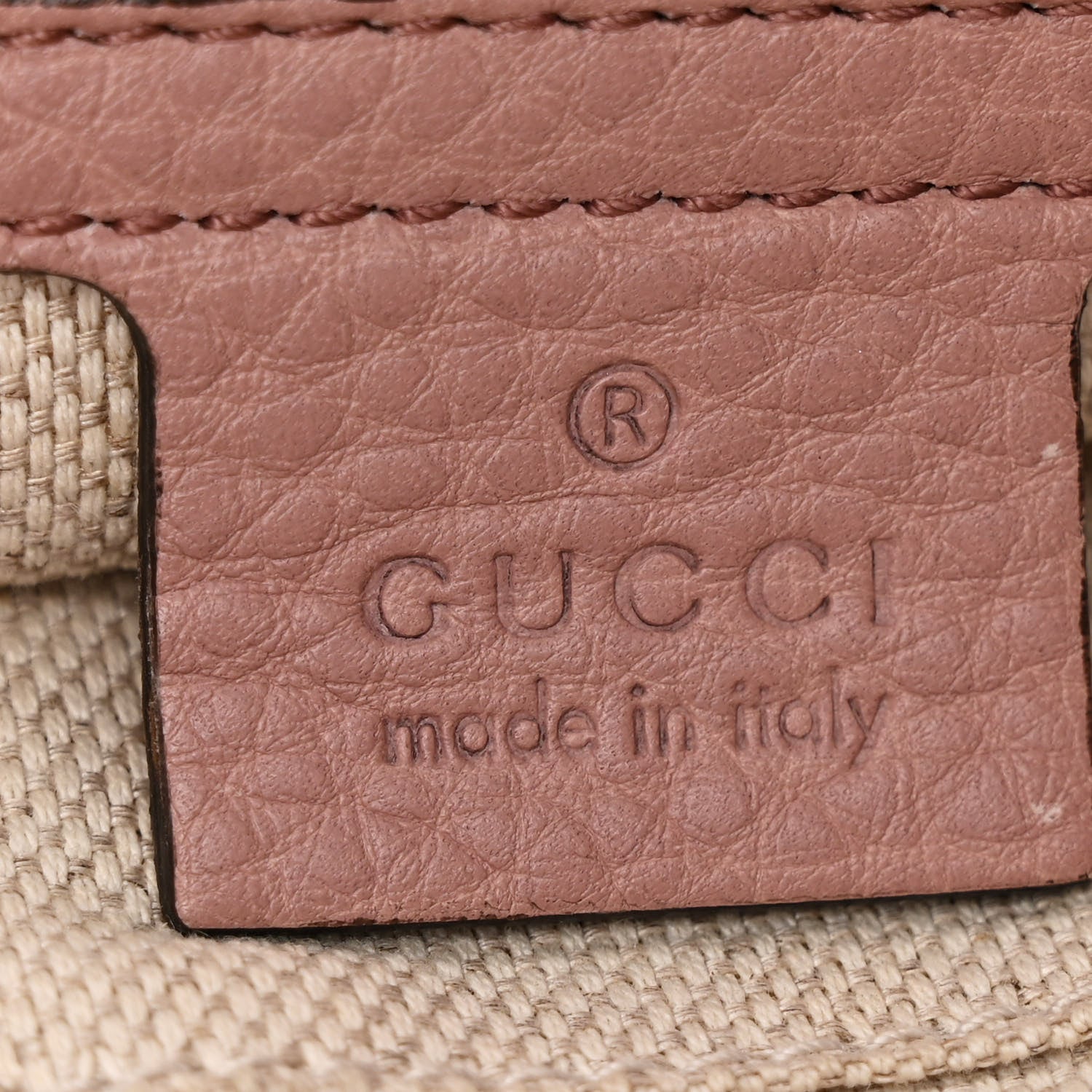 Gucci Pebbled Calfskin Medium Soho Chain Shoulder Bag Dark Cipria 6 of 10