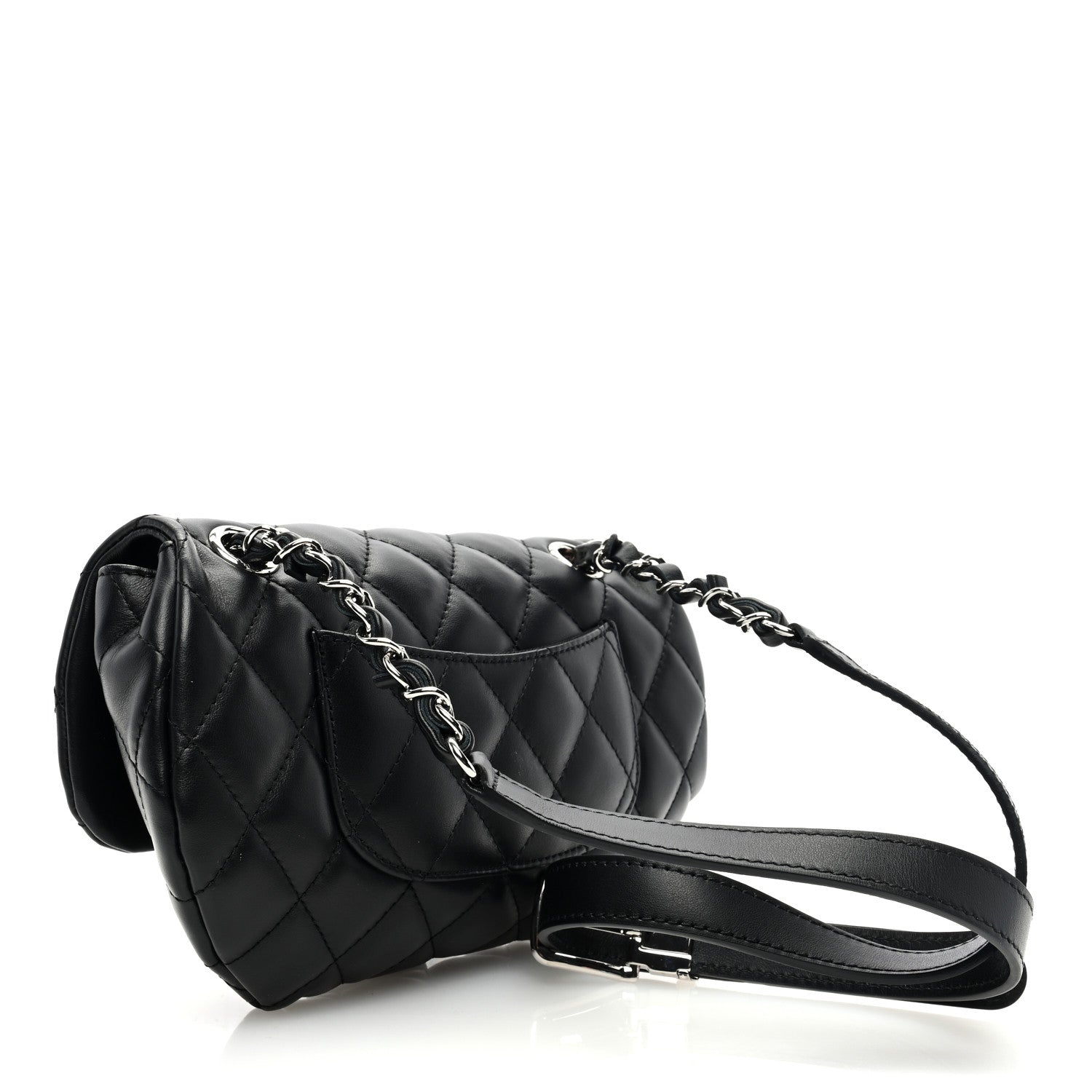 Chanel Calfskin Quilted CC Uniform Flap Belt Bag Black 3 of 10