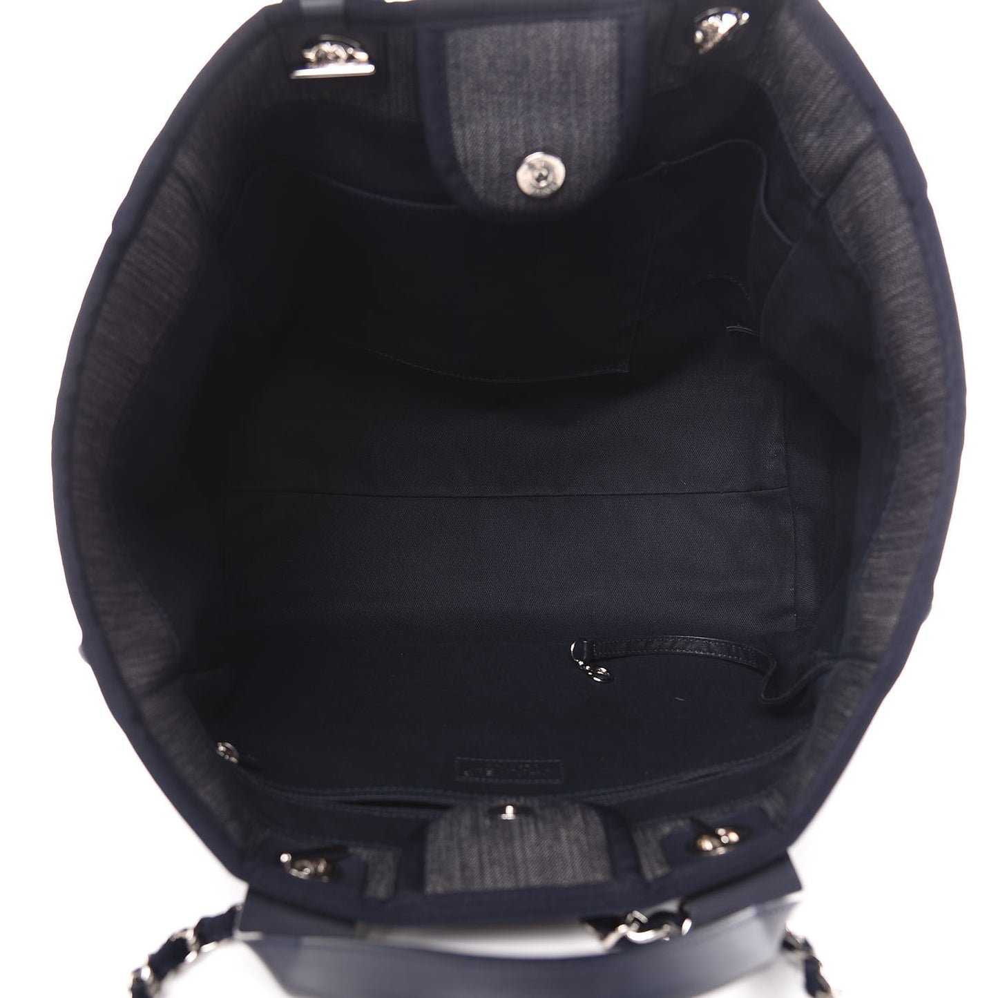 Denim Large Deauville Tote Dark Blue