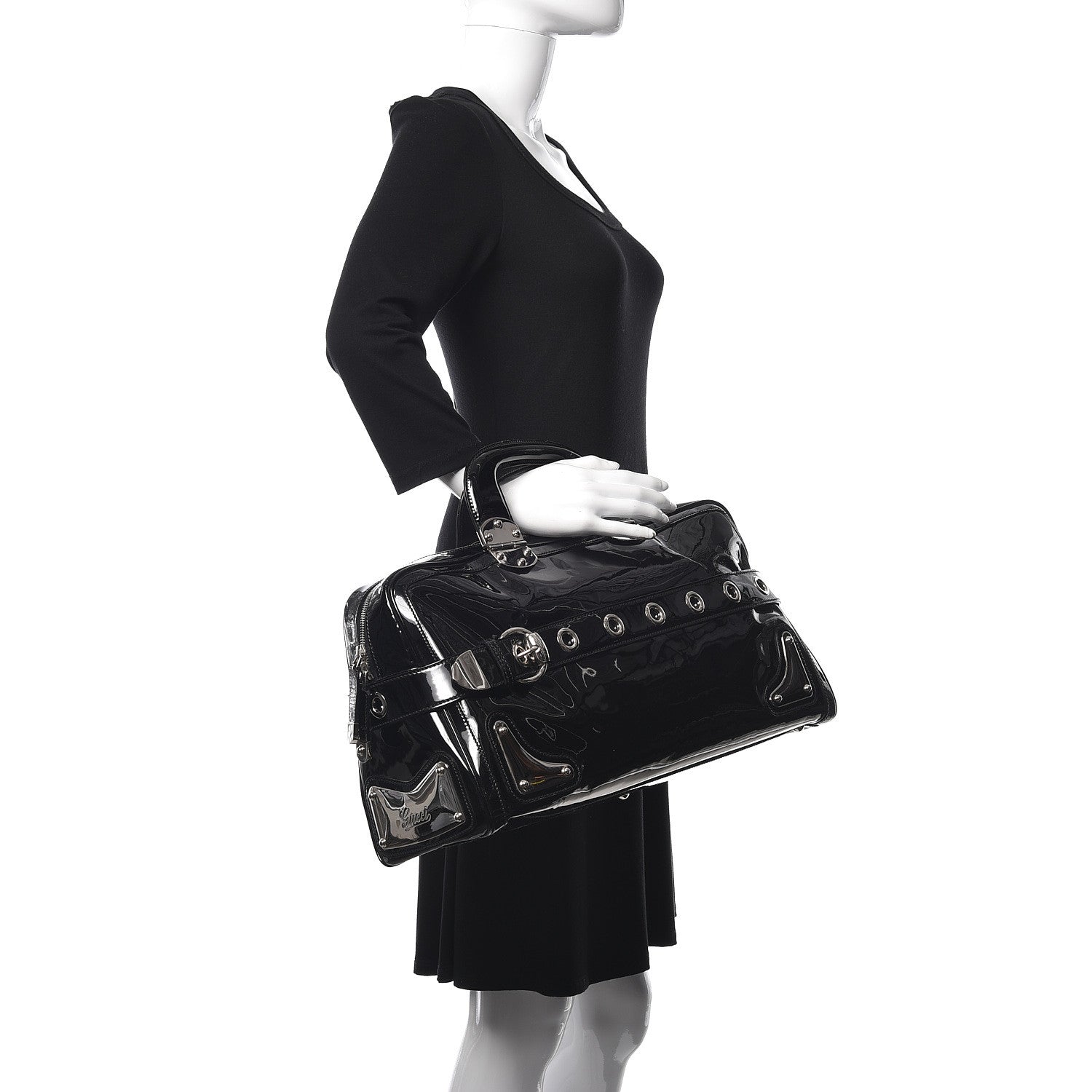 Gucci Patent Romy Boston Black 2 of 11
