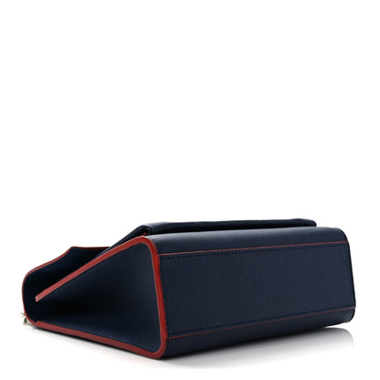 Louis Vuitton Soft Calfskin My Lockme Chain Bag BB Marine Rouge 4 of 8