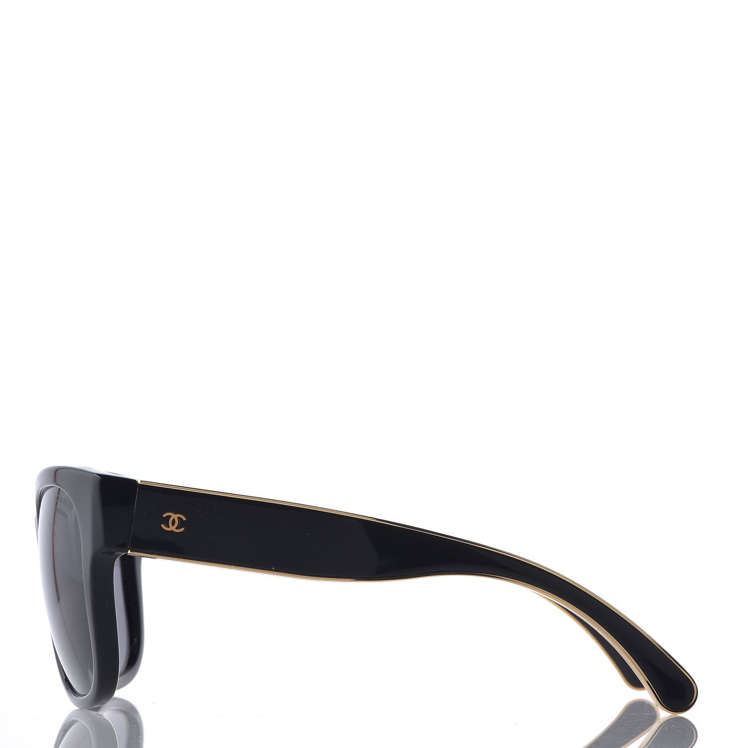 Chanel Polarized CC Sunglasses 5270 Black 3 of 10