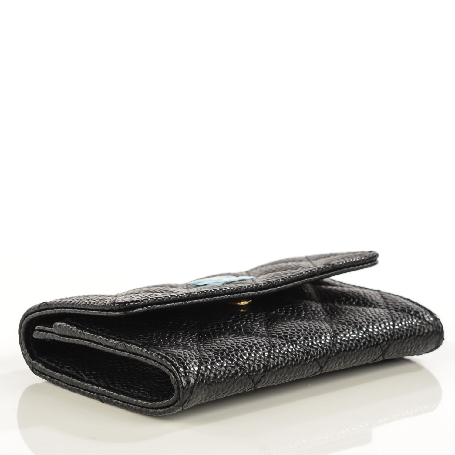 Chanel Caviar Quilted Flap Card Holder Black 4 of 9