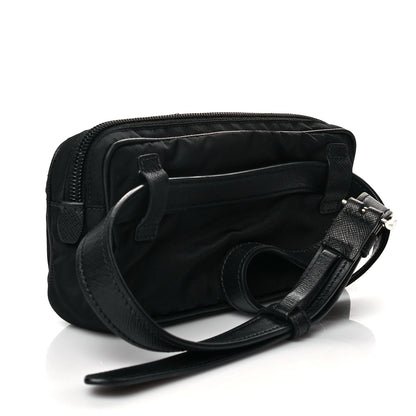 Prada Tessuto Nylon Saffiano Belt Bag Black 3 of 11
