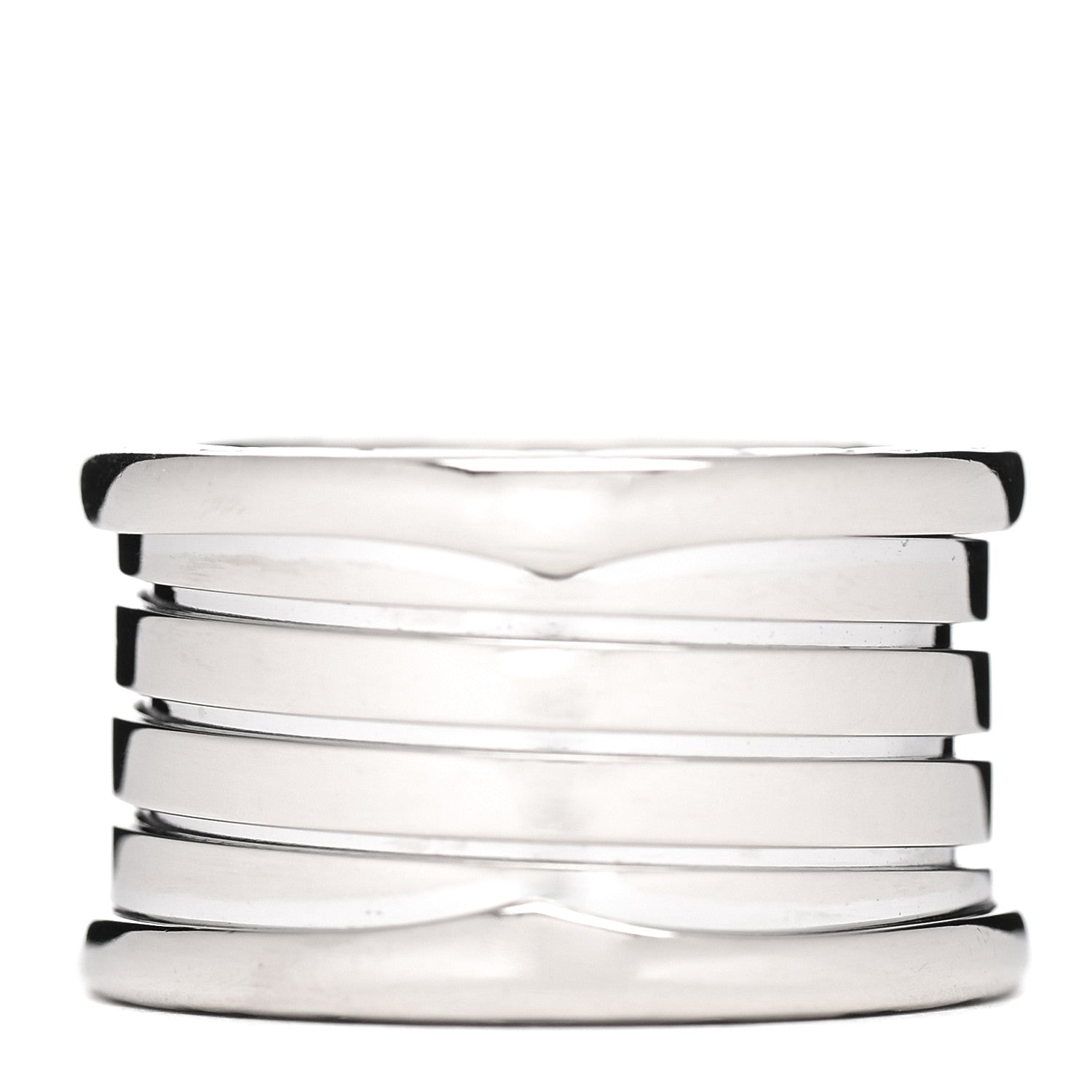 Bulgari 18K White Gold B.Zero1 Five-Band Ring 53 6.25 1 of 6