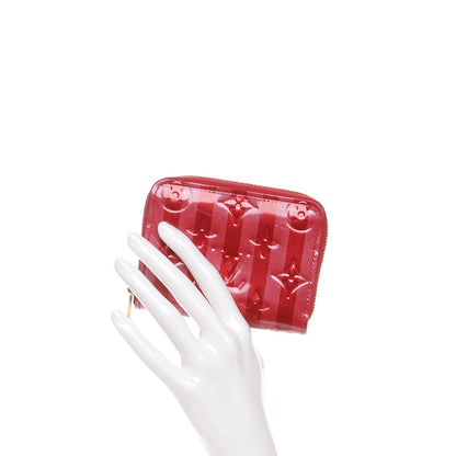 Louis Vuitton Vernis Rayures Zippy Coin Purse Pomme D'Amour 2 of 8