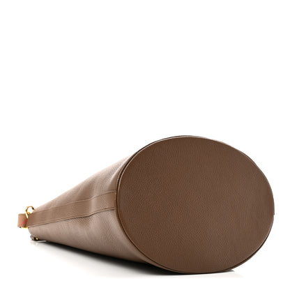 Burberry Calfskin Medium Bucket Bag Earth 4 of 9