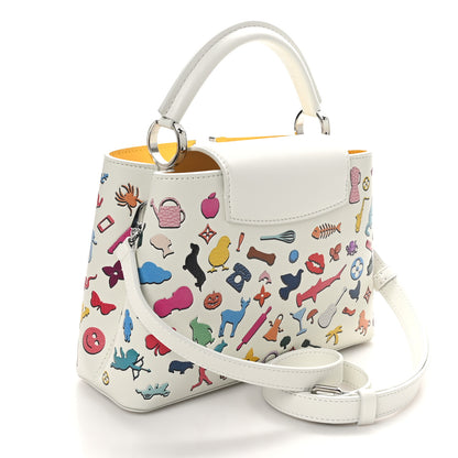 Louis Vuitton X VIK MUNIZ Taurillon Arty Capucines BB White Multicolor 3 of 10