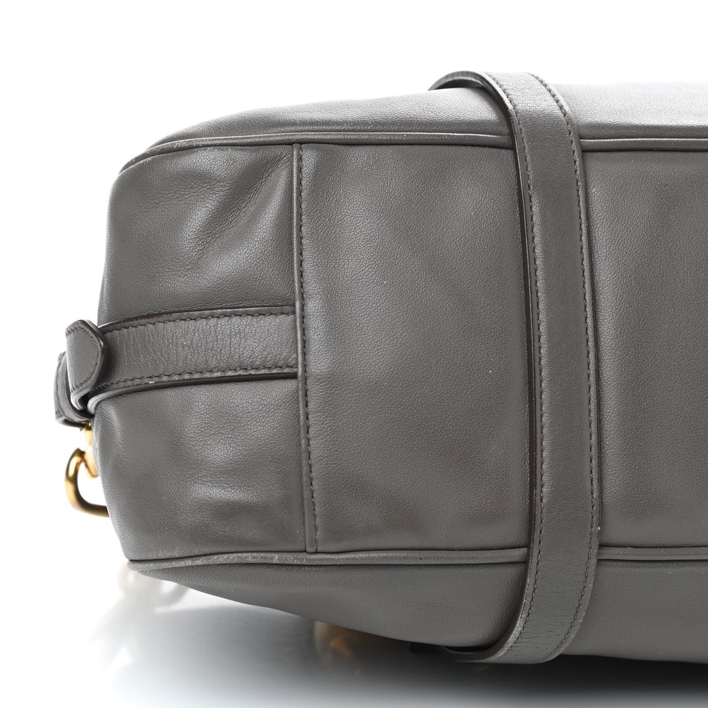 Soft Calf Shopping Satchel Bag Bambu