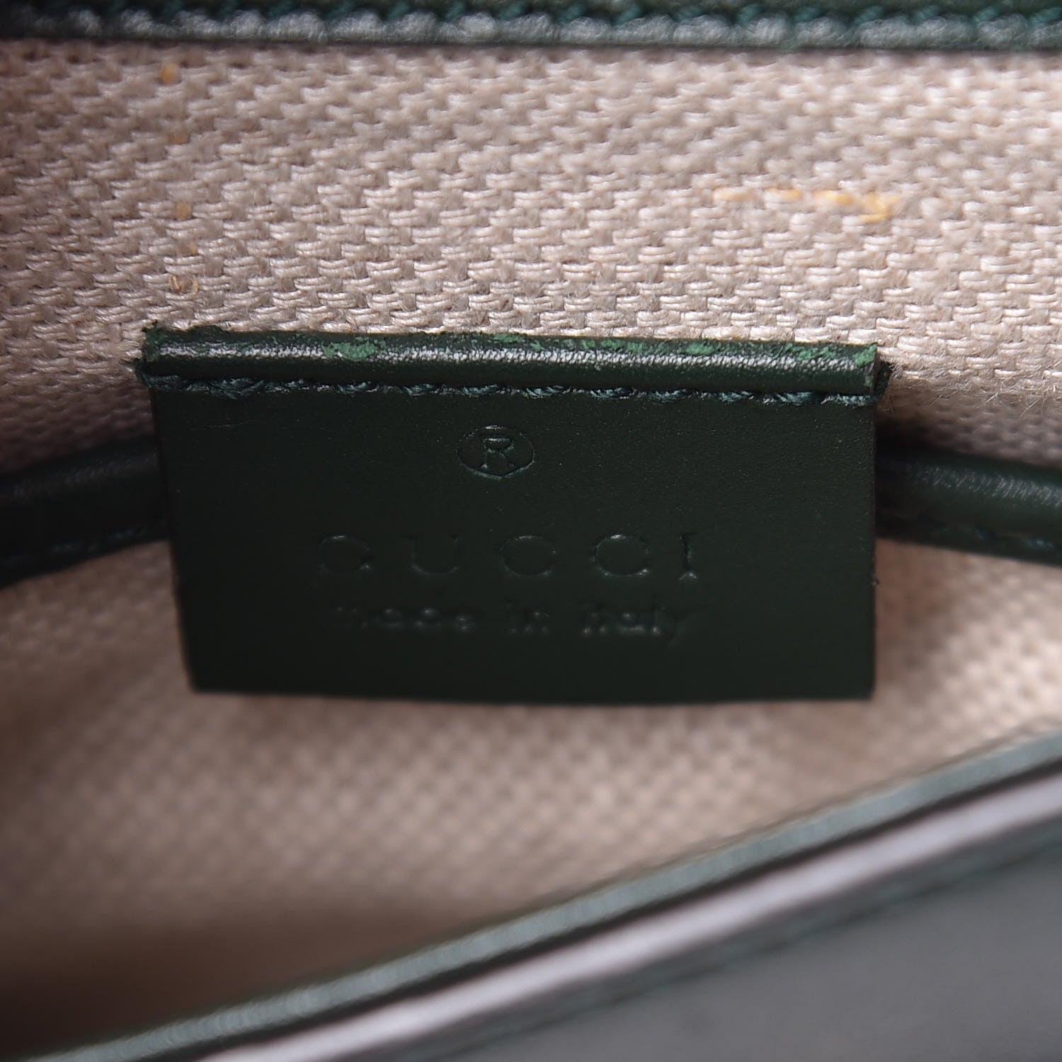 Gucci Calfskin Small Lady Web Shoulder Bag Green 9 of 17