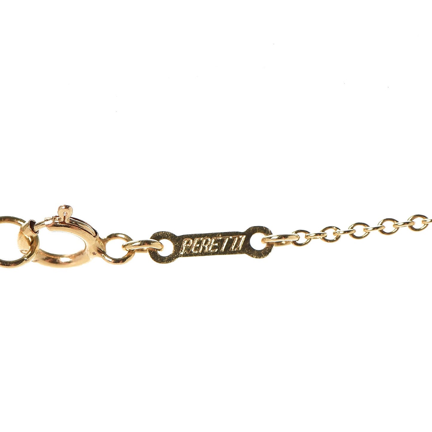 18K Yellow Gold Elsa Peretti 3 Open Heart Station Necklace