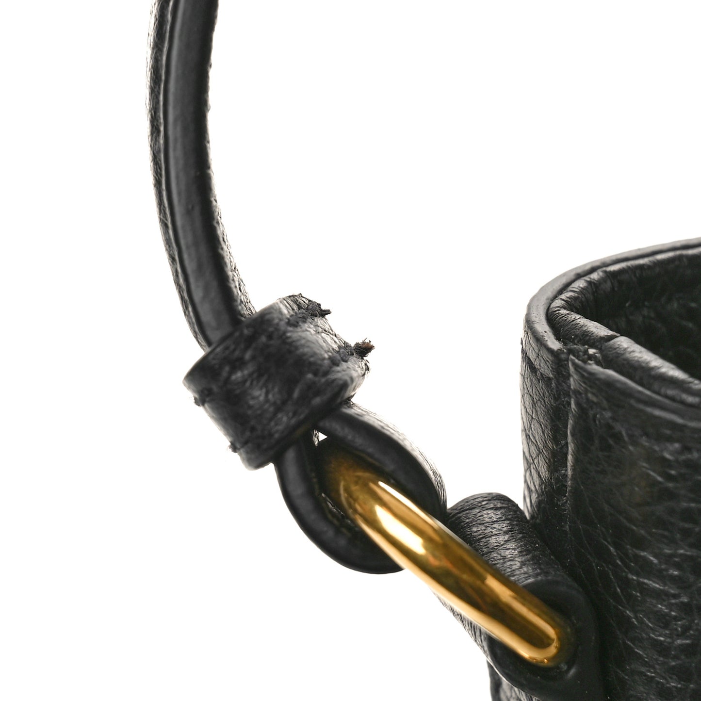 Vitello Daino Bucket Bag Black