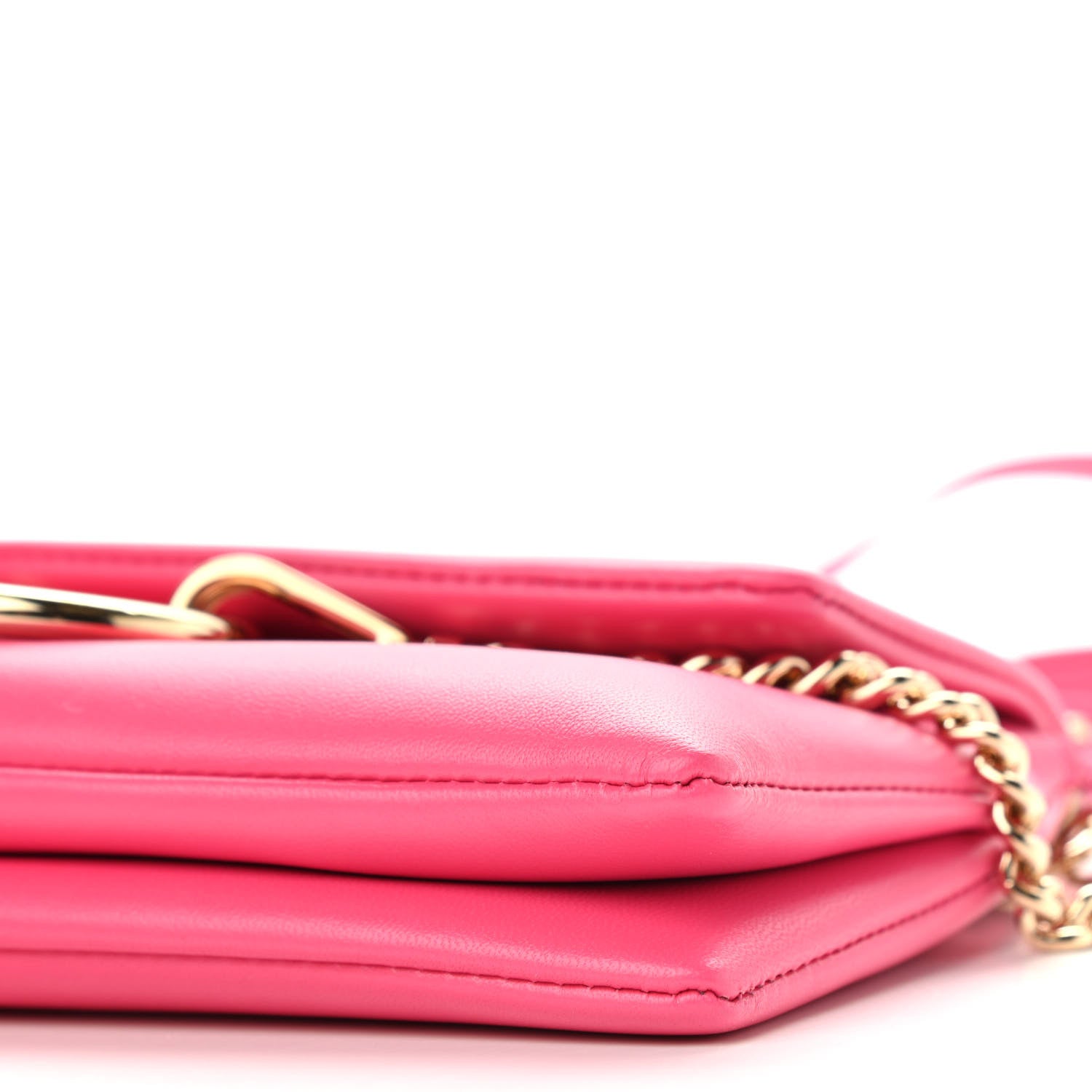 Chloe Lambskin Small Faye Top Handle Bag Hot Pink 8 of 8