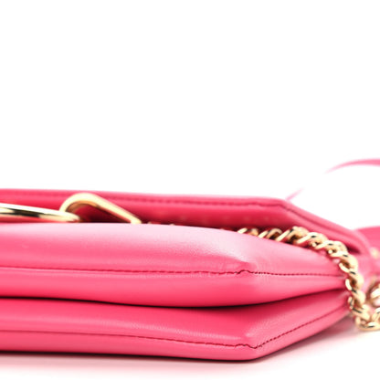 Chloe Lambskin Small Faye Top Handle Bag Hot Pink 8 of 8