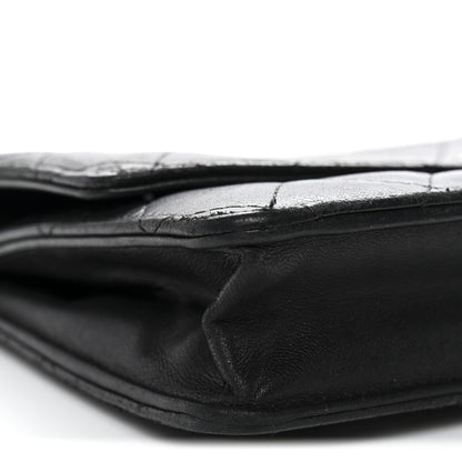 Chanel Lambskin Quilted Wallet On Chain WOC Black 9 of 14