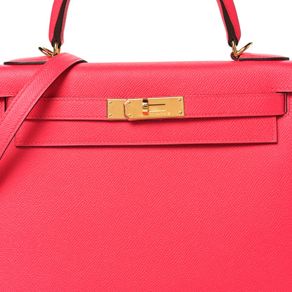 Hermes Epsom Kelly Sellier 28 Rose Extreme 8 of 11