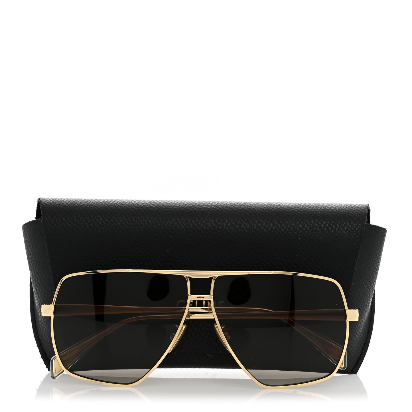 Oversized Aviator Sunglasses CL40246U-Y Gold