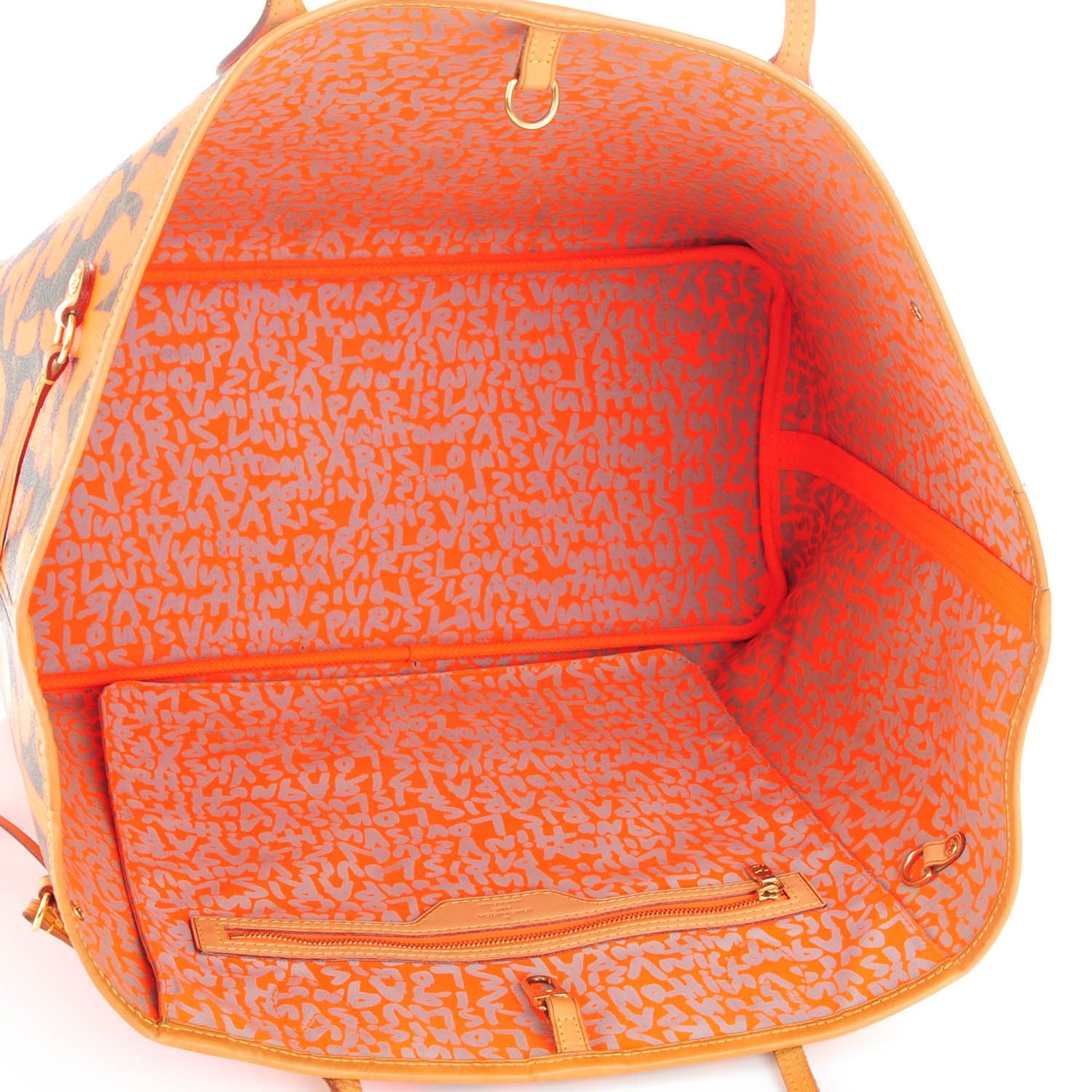 Louis Vuitton Monogram Graffiti Neverfull GM Orange 5 of 8