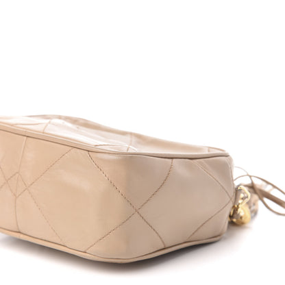 Chanel Lambskin Quilted Tassel Camera Case Beige 11 of 13