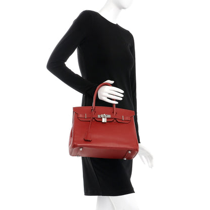 Hermes Epsom Birkin 30 Rouge Garance 2 of 38