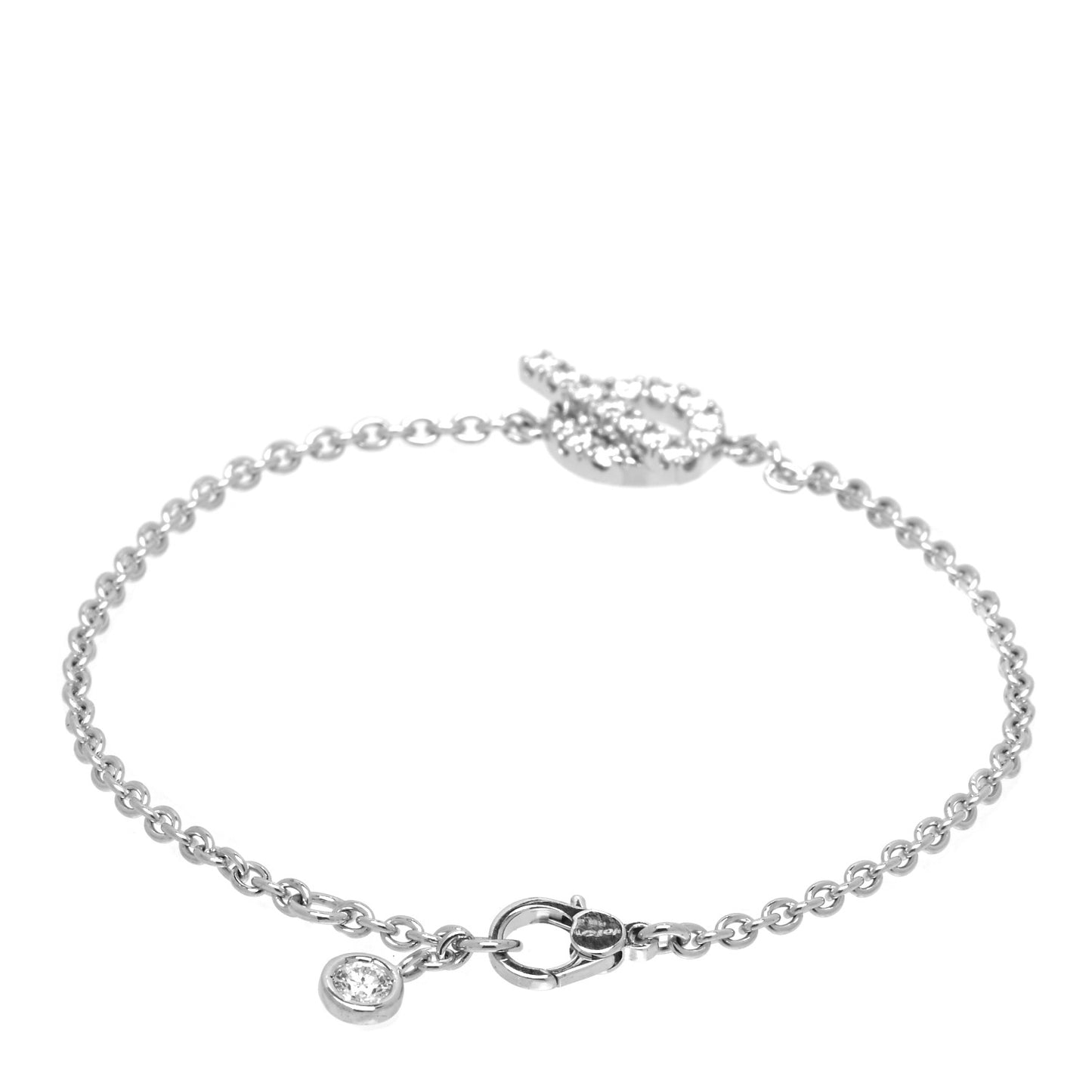 18K White Gold Diamond Finesse Bracelet ST