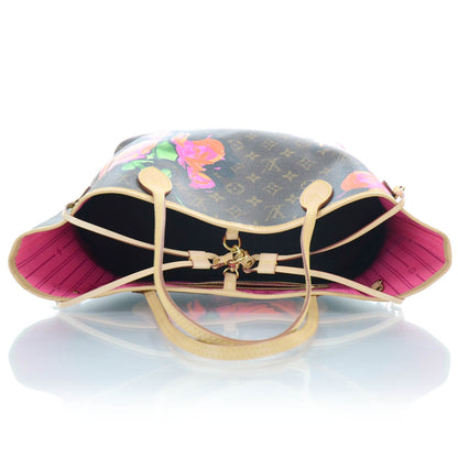 Louis Vuitton Monogram Roses Neverfull MM 5 of 8