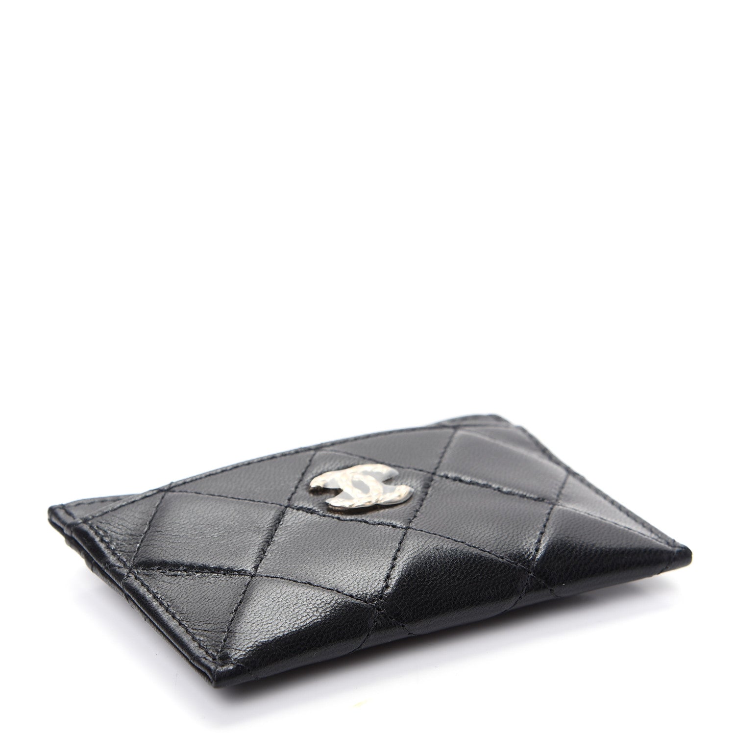Chanel Lambskin Quilted Brilliant Card Holder Black 4 of 9