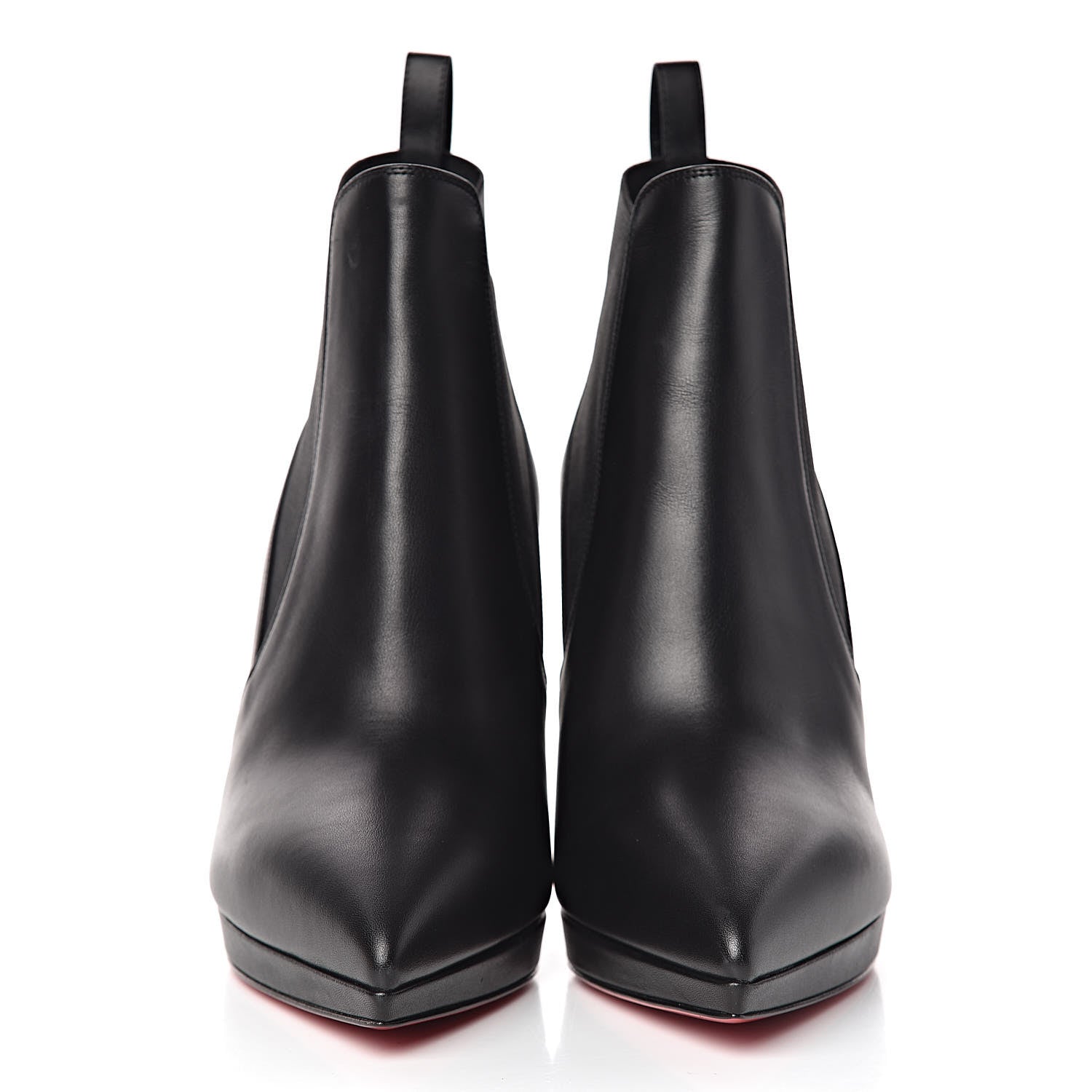 Christian Louboutin Calfskin Crochinetta 100 Ankle Boots 39 Black 2 of 8