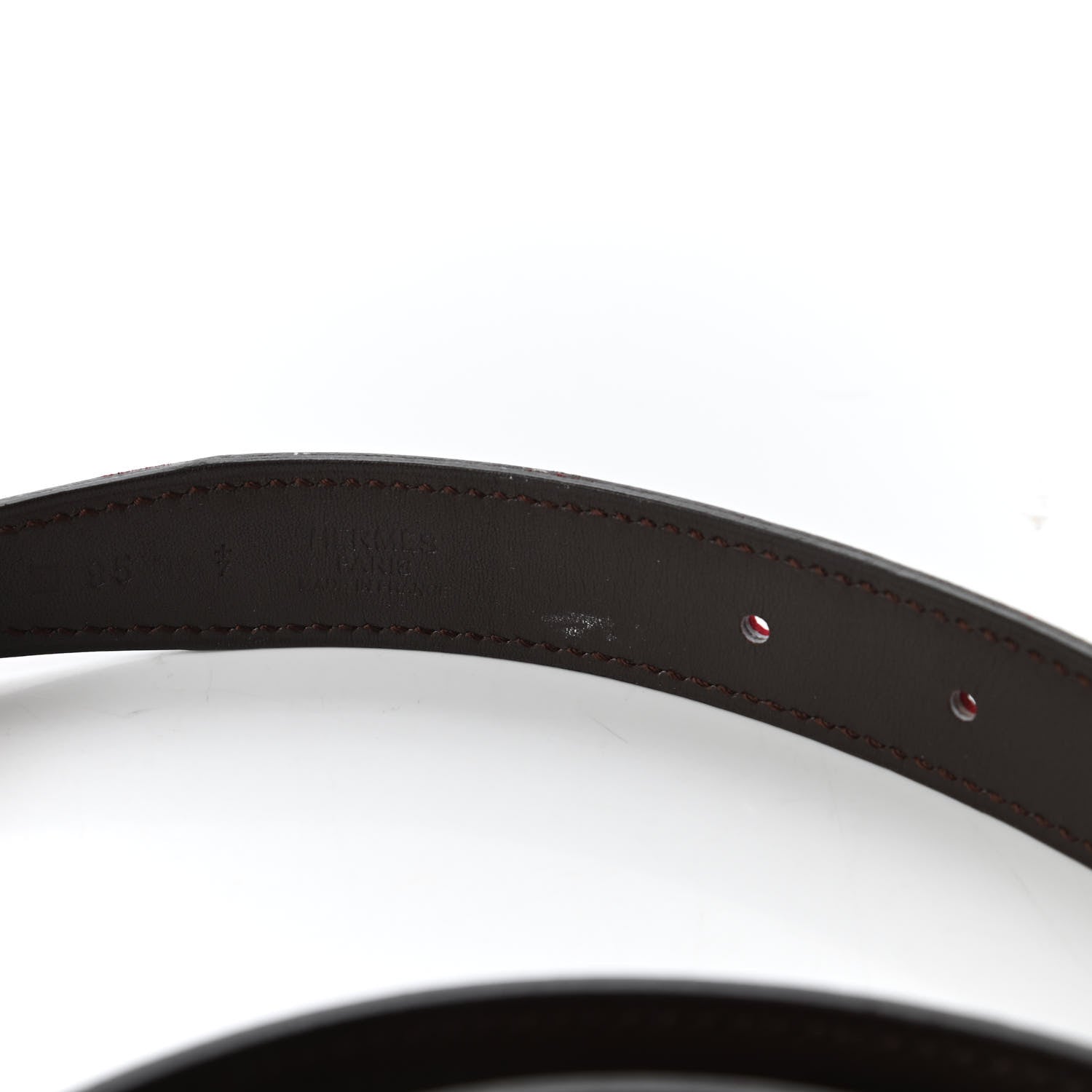 Hermes Swift 24mm Constance H Belt 95 Rubis Chocolate 5 of 5