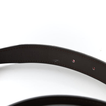 Hermes Swift 24mm Constance H Belt 95 Rubis Chocolate 5 of 5