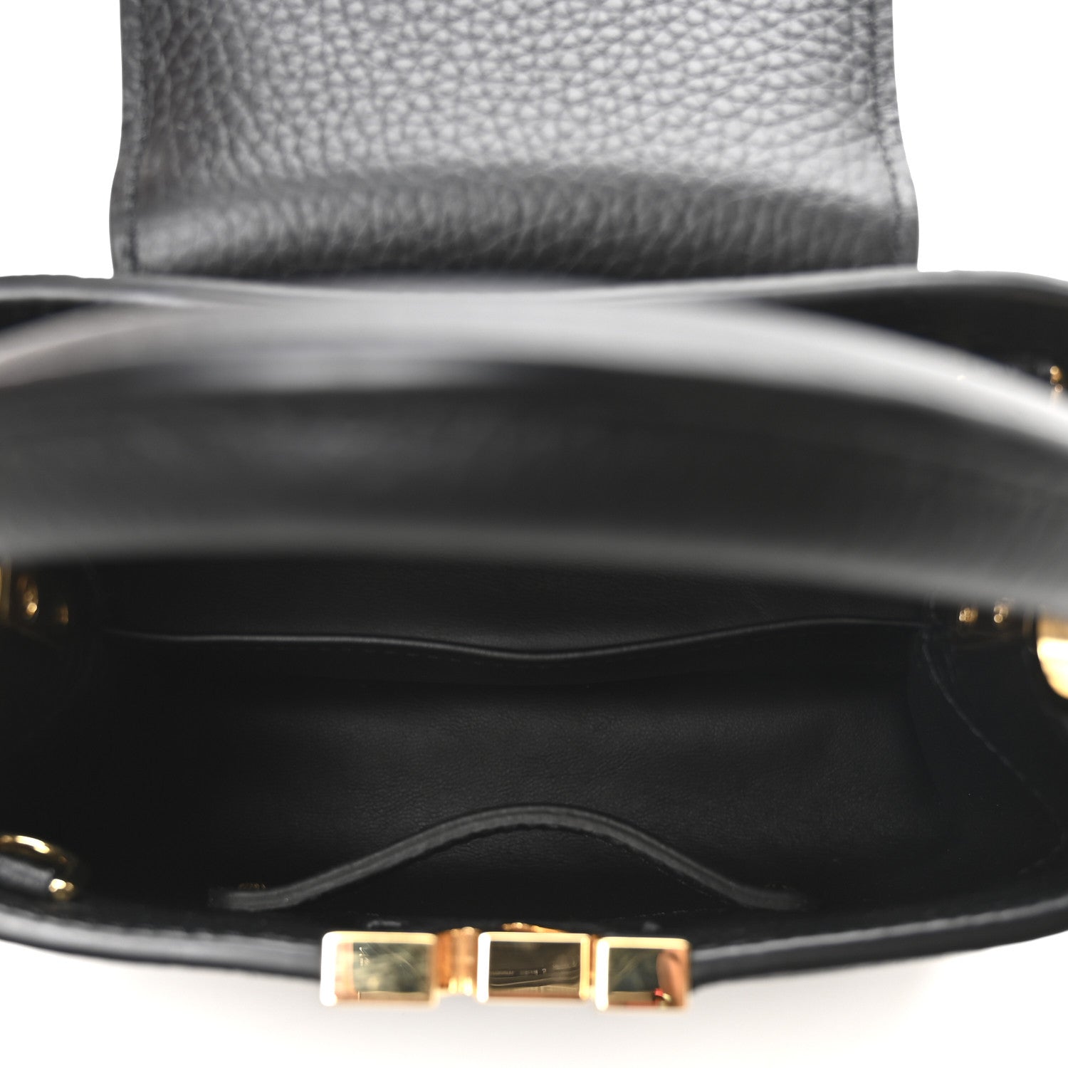 Louis Vuitton Taurillon Mini Capucines Black 5 of 9