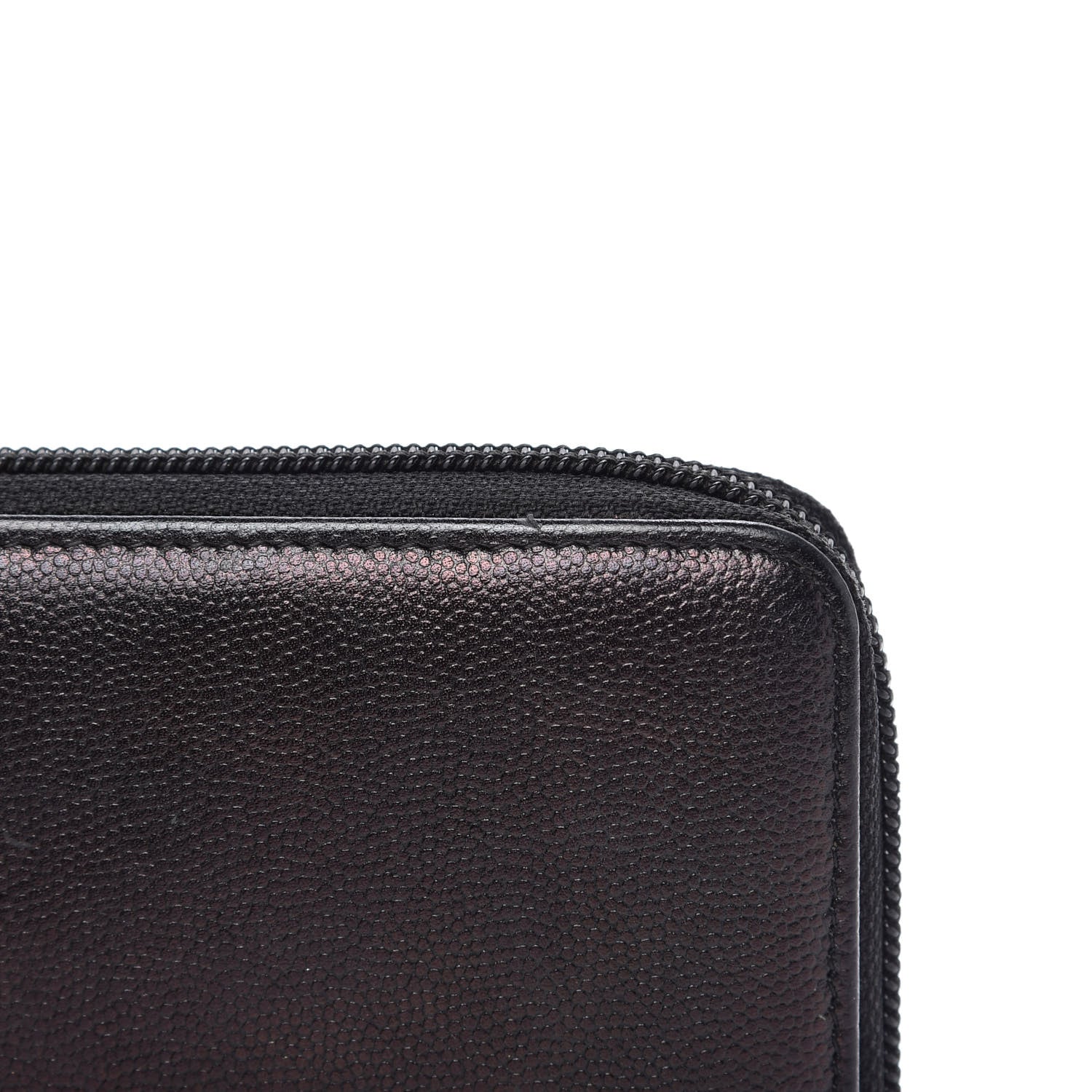 Chanel Caviar Large Sevruga Zip Around Organizer Wallet Black 14 of 14