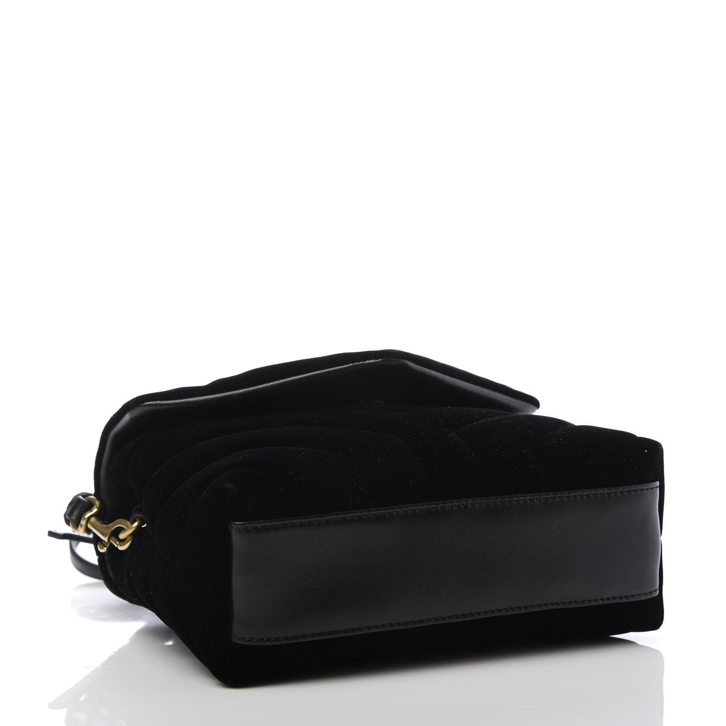 Velvet Y Quilted Monogram Toy Loulou Chain Satchel French Black