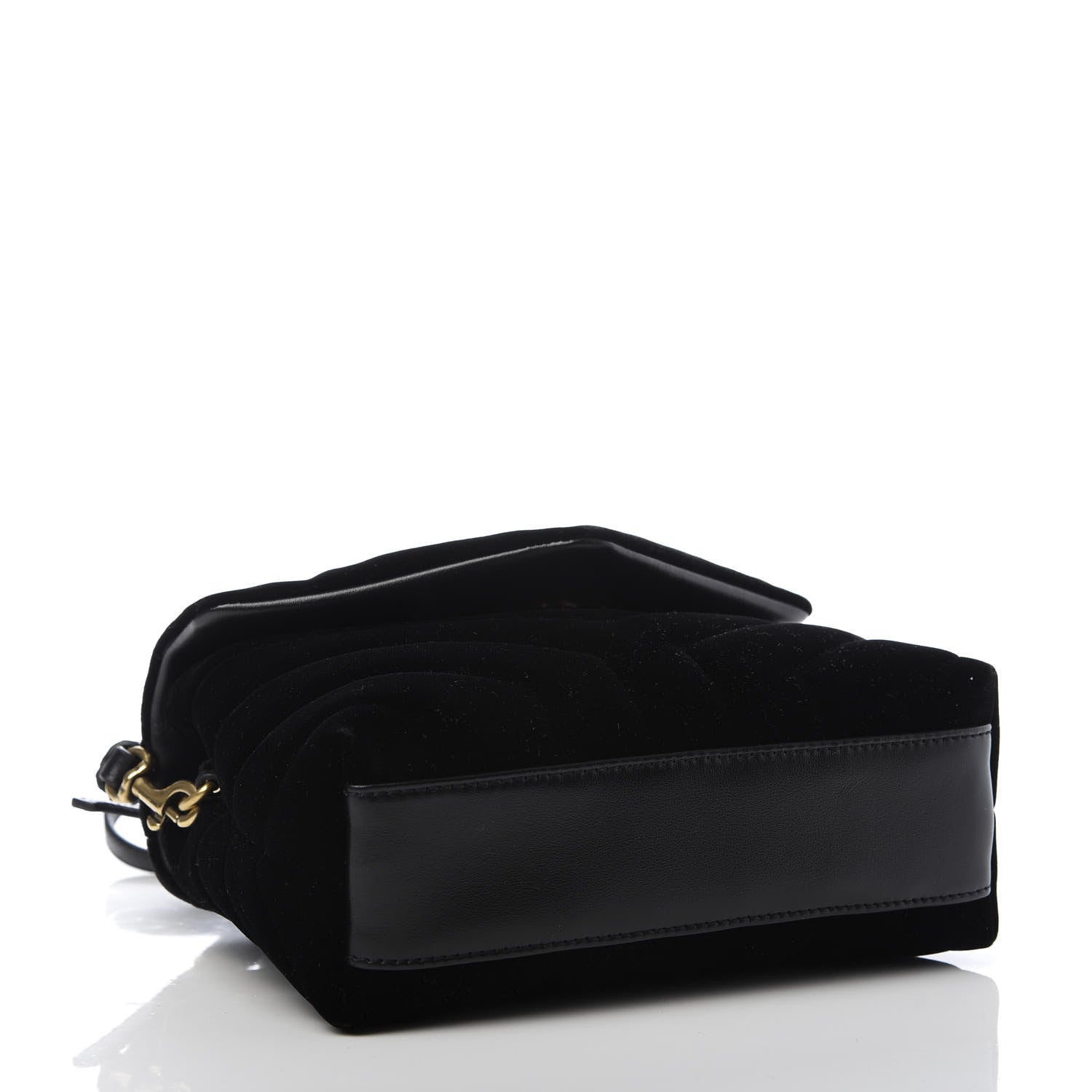 Saint Laurent Velvet Y Quilted Monogram Toy Loulou Chain Satchel French Black 3 of 9
