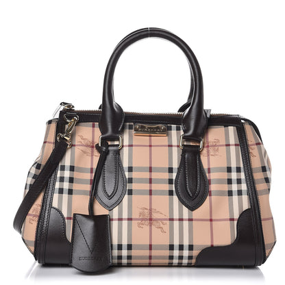 Burberry Haymarket Check Small Gladstone Chocolate 1 of 9