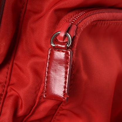 Prada Nylon Vela Messenger Bag Red 8 of 9