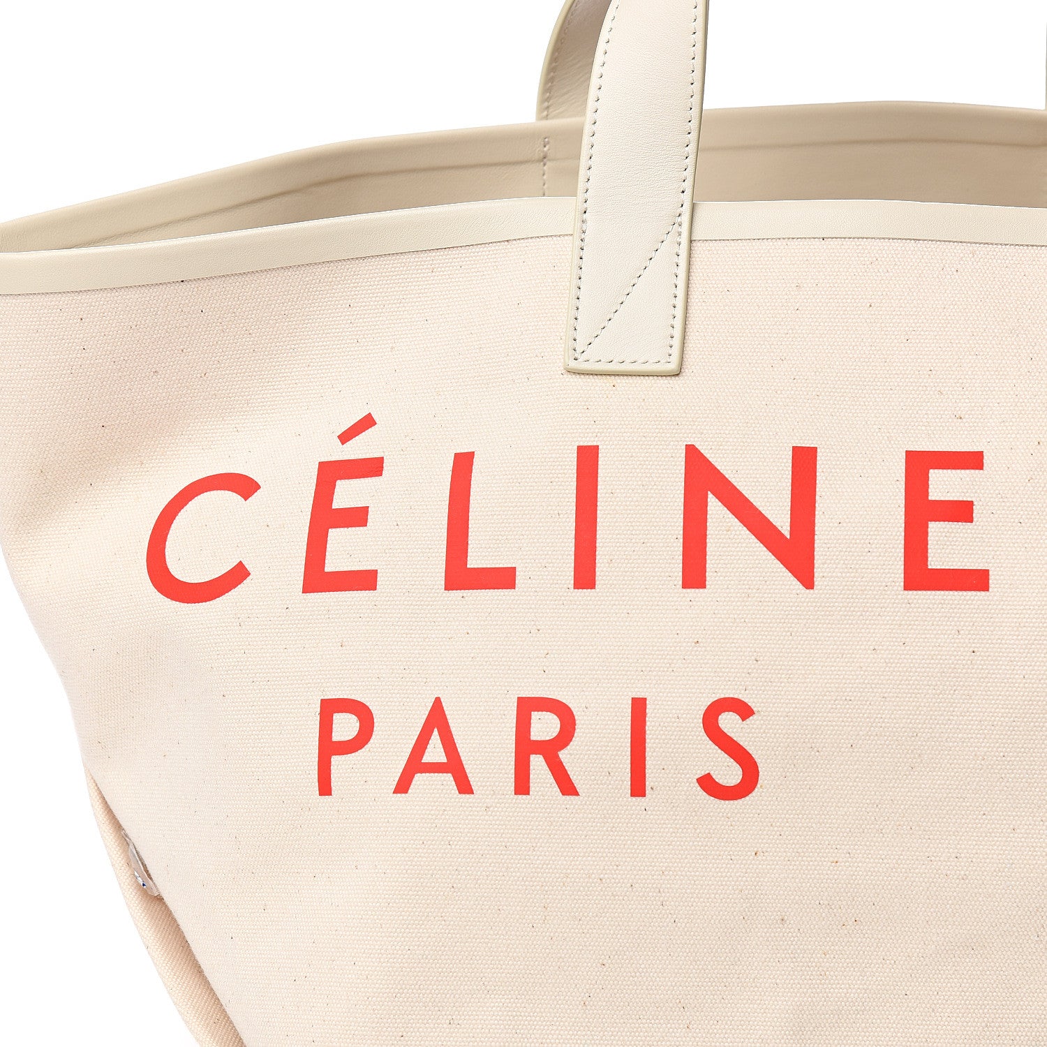 Celine Textile Medium Made In Tote White 10 of 10