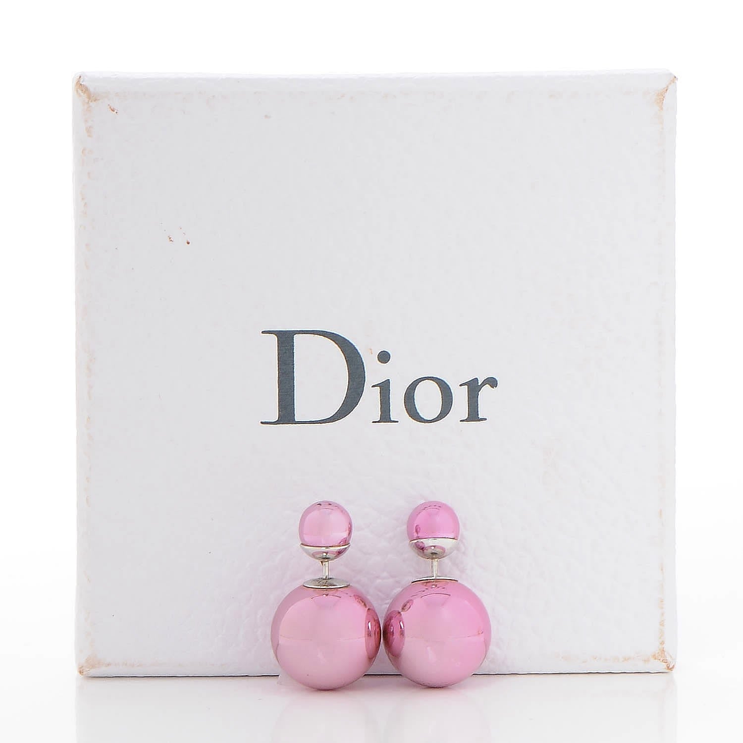 Christian Dior Mise En Dior Tribal Earrings Pink 4 of 4