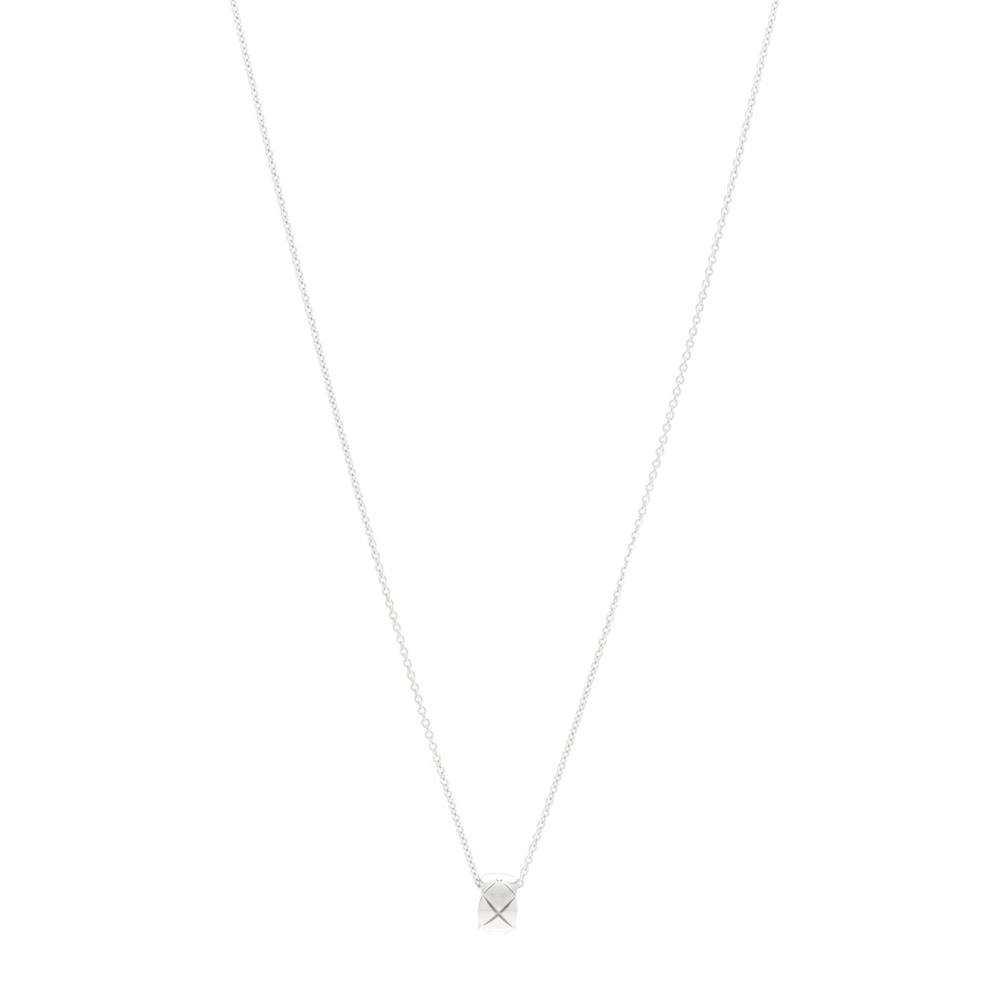 18K White Gold Coco Crush Pendant Necklace