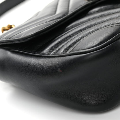 Gucci Calfskin Matelasse Mini GG Marmont Shoulder Bag Black 15 of 15
