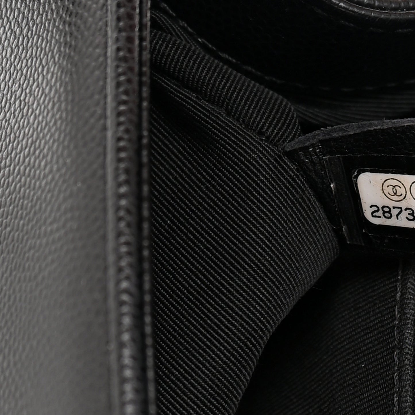 Caviar Quilted Small Boy Flap Black