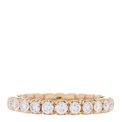 Parker & West by FASHIONPHILE 18K Yellow Gold Diamond 1.08ct Full Eternity Band Ring 53 6.25 1 of 4